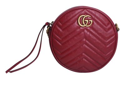 Matelasse Mini GG Marmont Round Shoulder Bag, &pound;595, Front view
